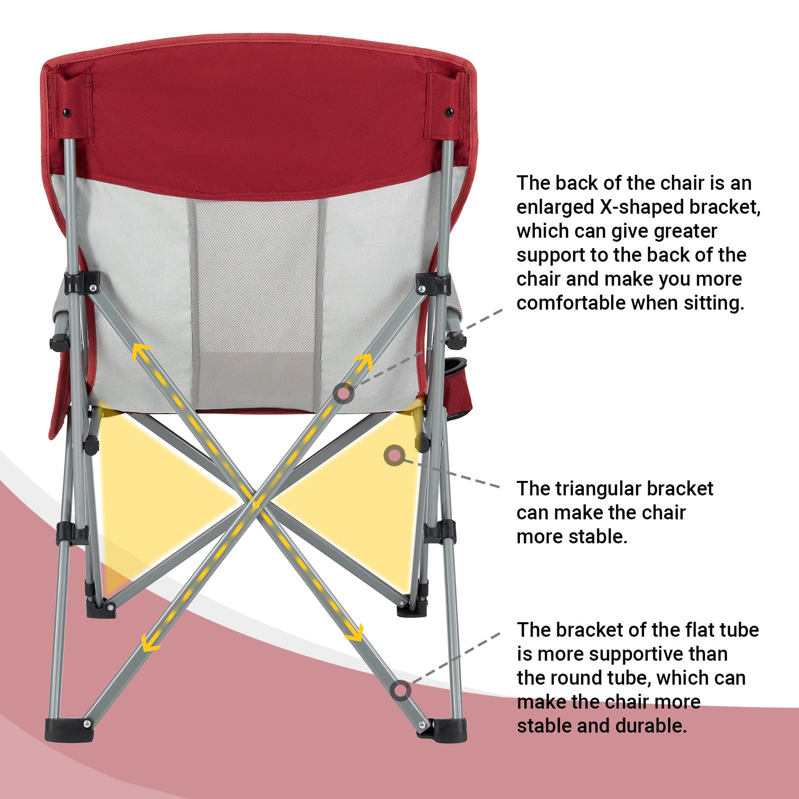 KingCamp Camping Hard Armchair Set of 2