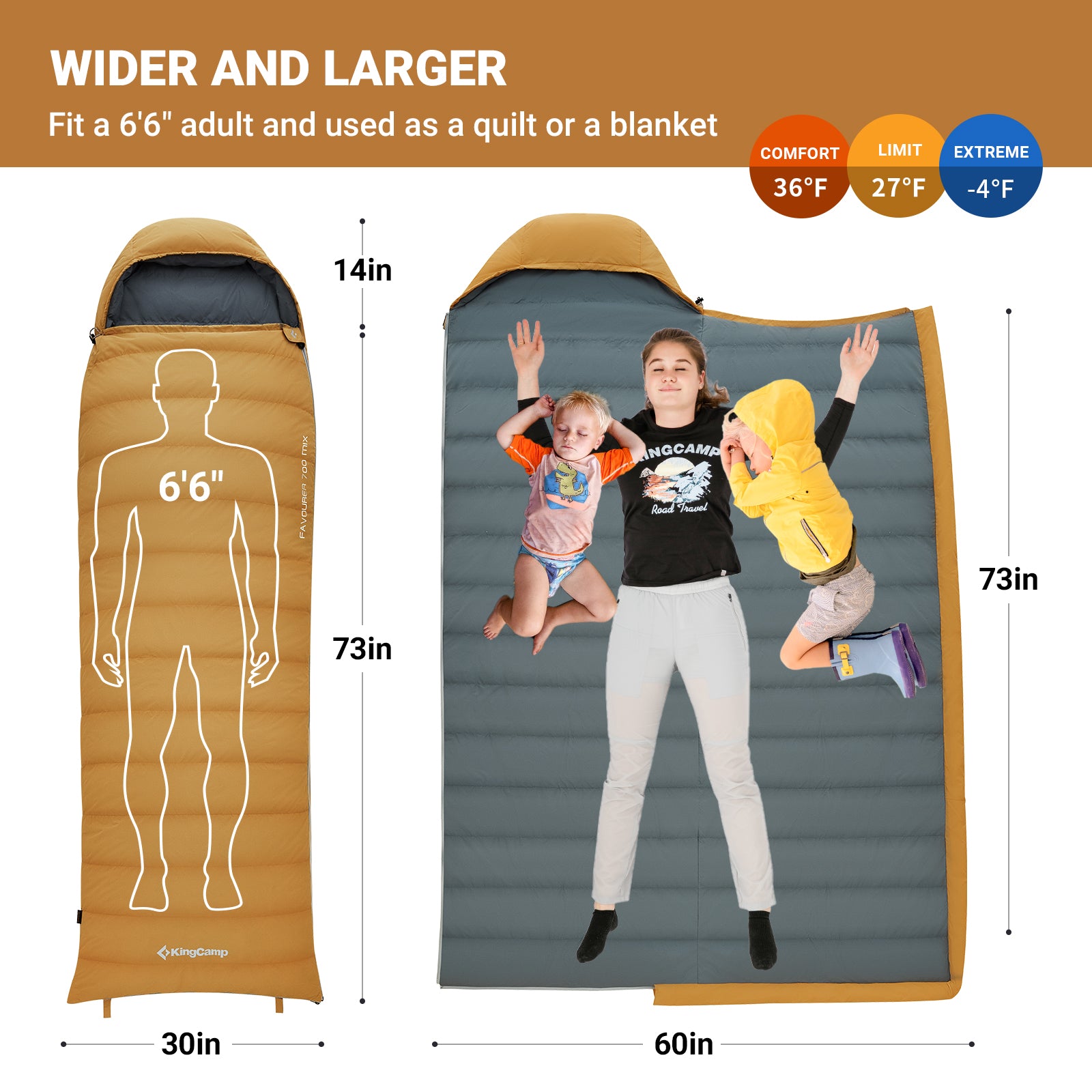 Kingcamp Duck Down Sleeping Bag