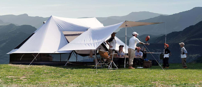 Palace-Level Sturdy Structure and Spacious 4-Season Luxury Camping Tent (Khan Palace)