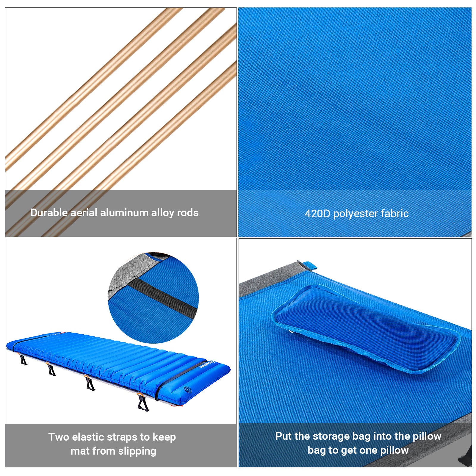 Kingcamp Ultralight Folding Camping Cot | ADI Compasso d'Oro Award 2017