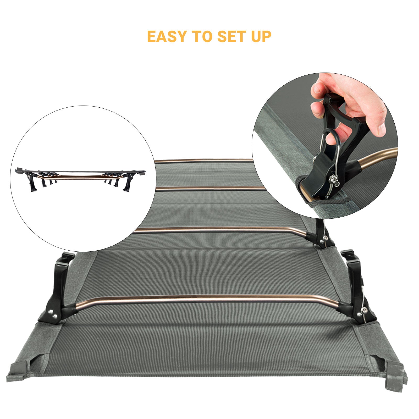 Kingcamp Ultralight Folding Camping Cot | ADI Compasso d'Oro Award 2017