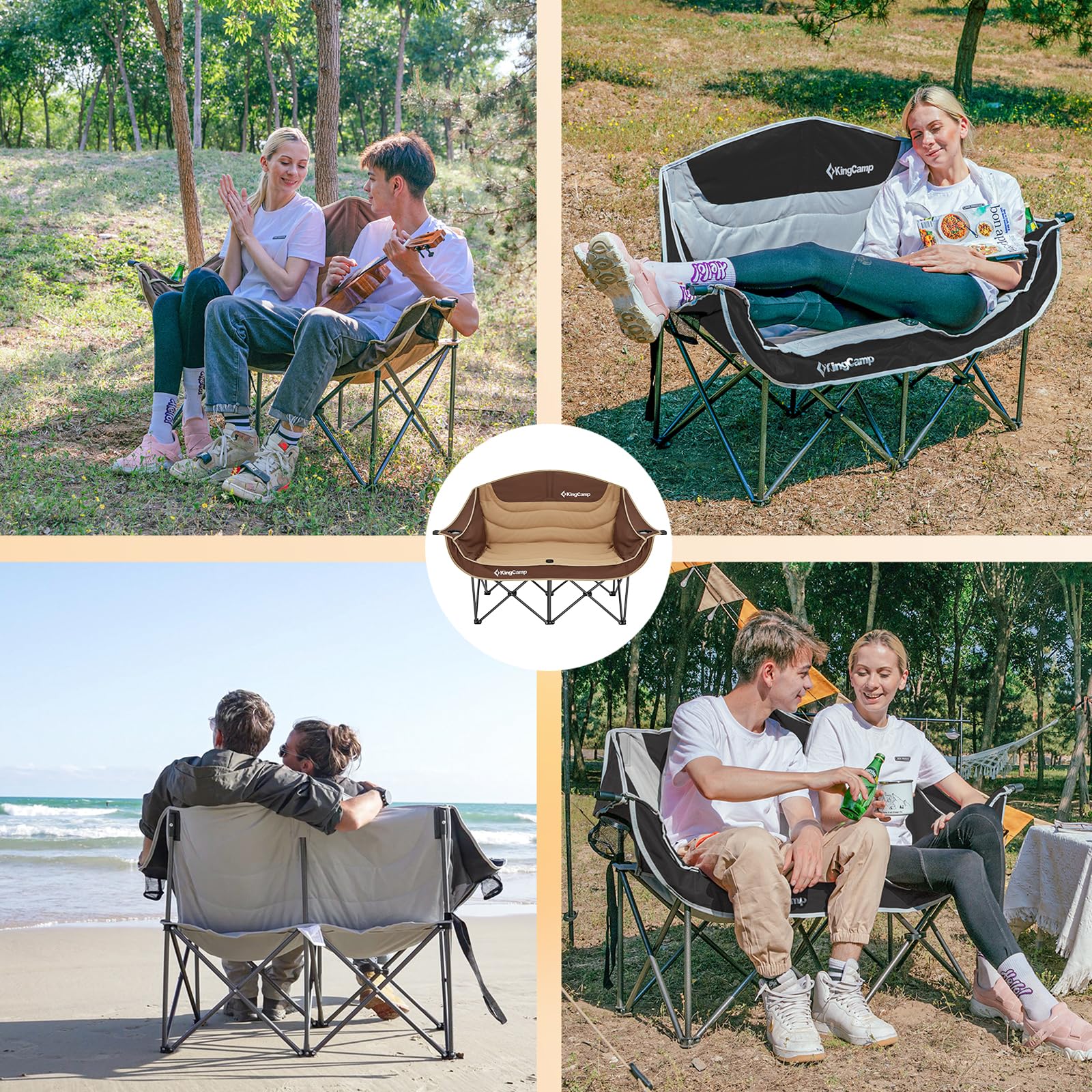 KingCamp CANNA C20 PLUS Loveseat Double Seat Chair