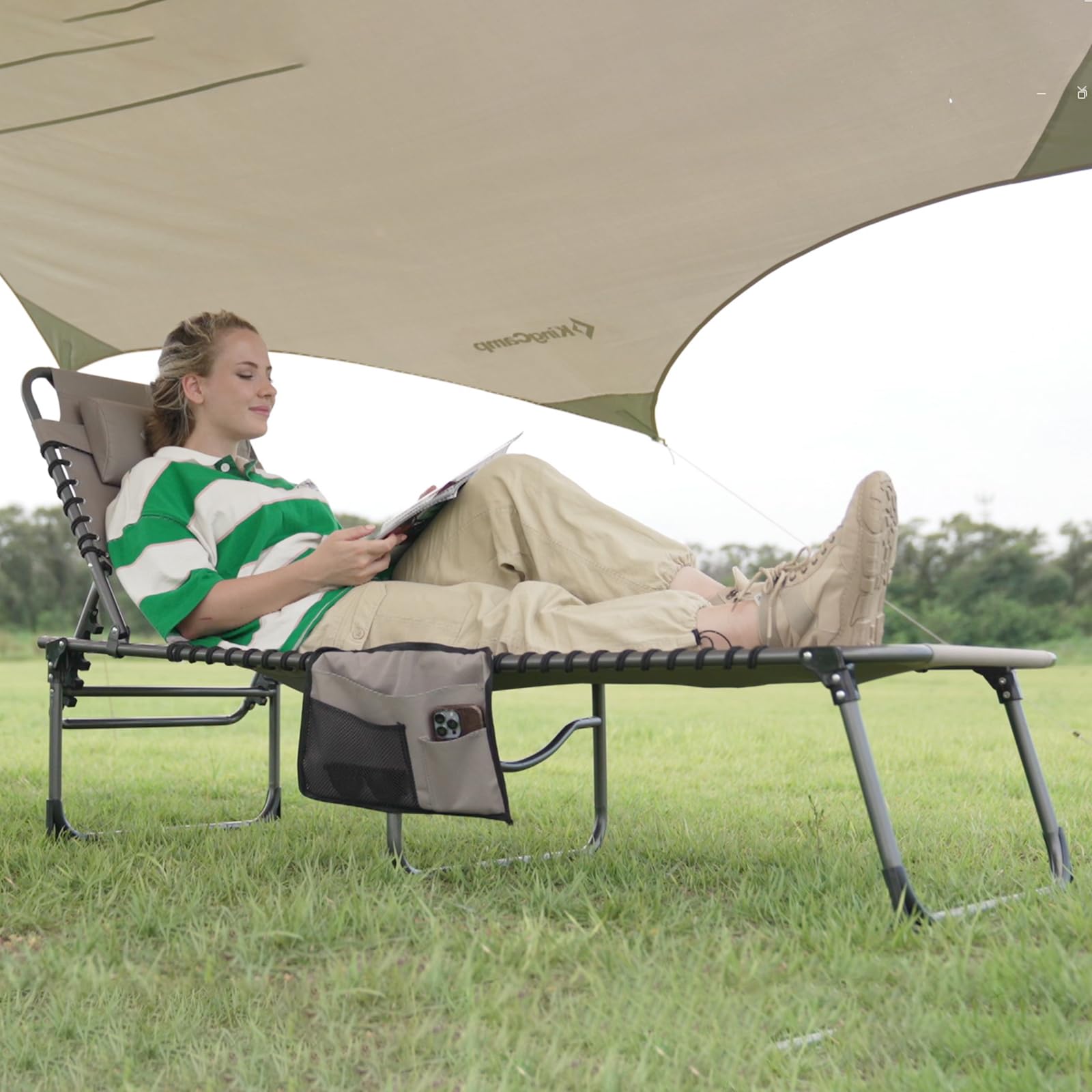 KingCamp BERLIN Classic Adjustable Cot Lounge Chair