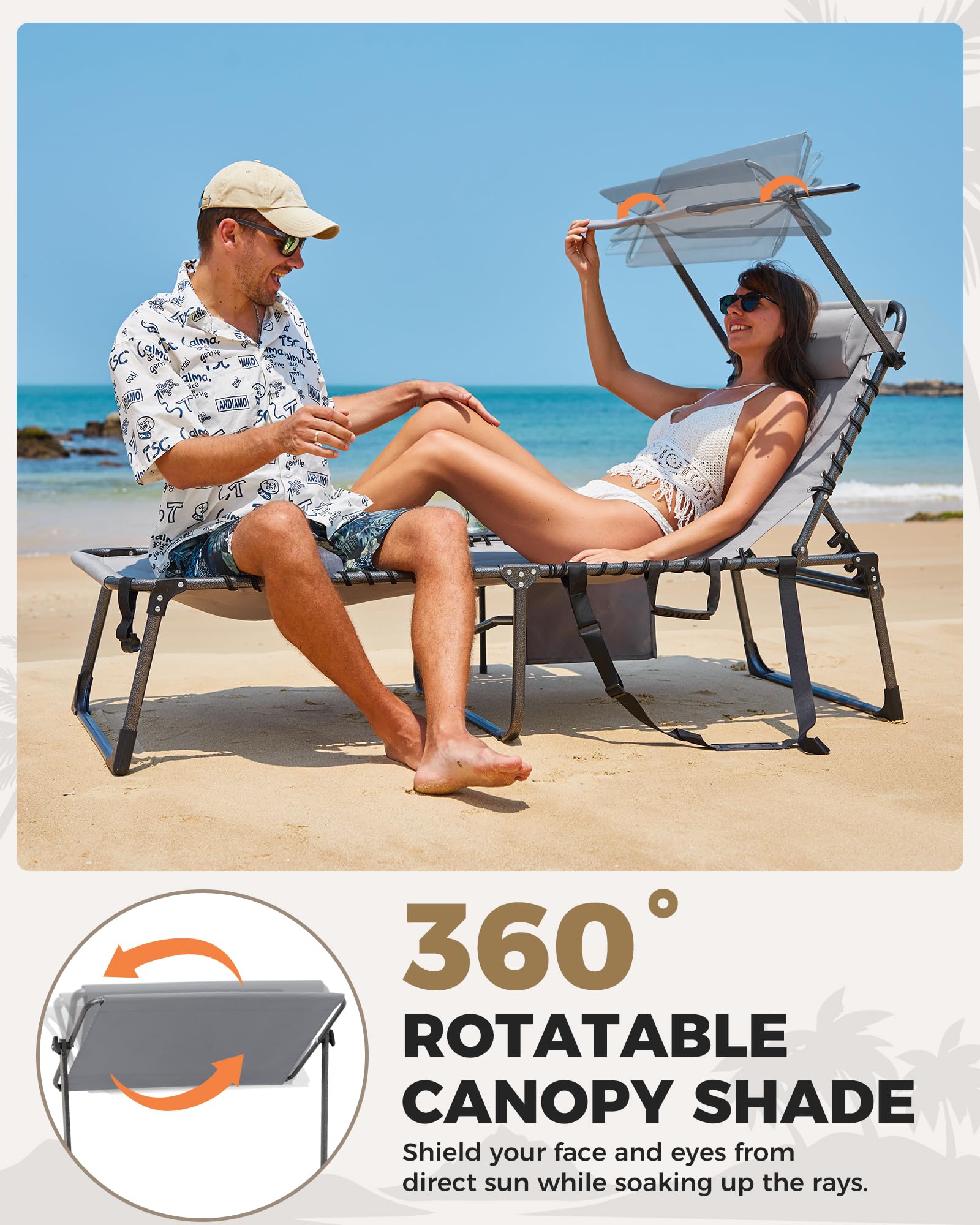 KingCamp MAGNOLIA B20 PLUS Folding Lounge Chair