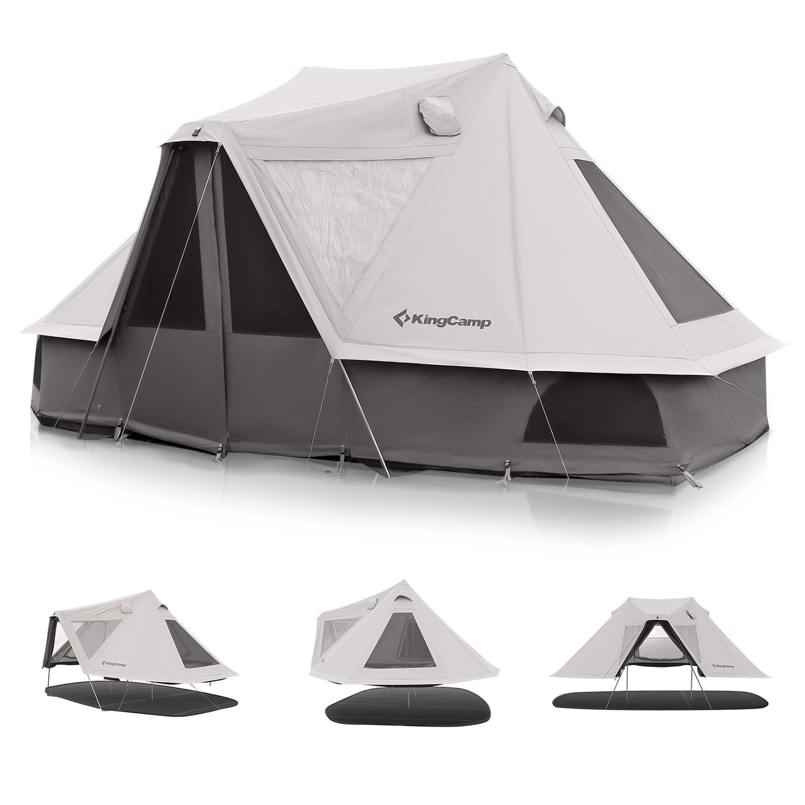 KingCamp Khan Villa 4-Season 4-6 Person Bell Tent