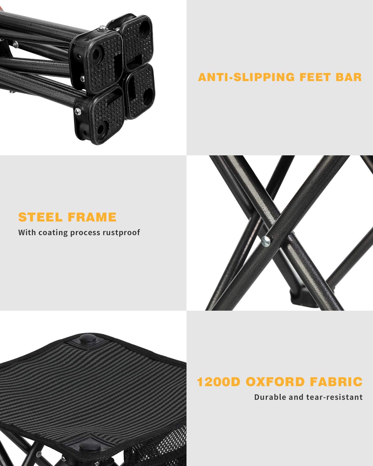 KingCamp Camping Stool Set