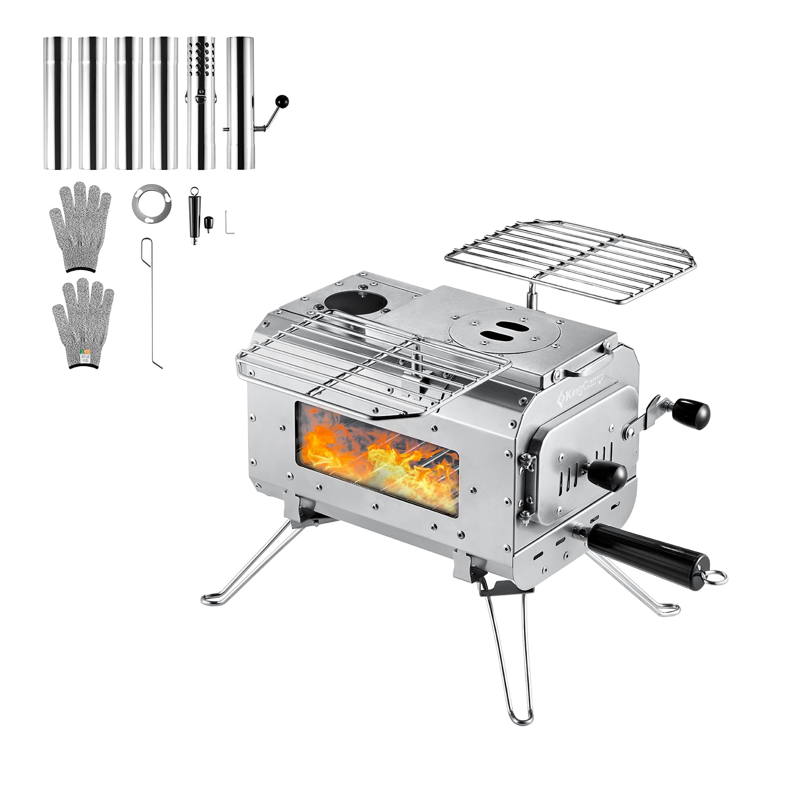 KingCamp Palace Glamping Tent & FREE Stove Bundle