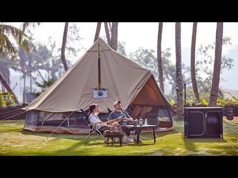 KingCamp KHAN X 340GSM TC Canvas 4-Season Bell Tent