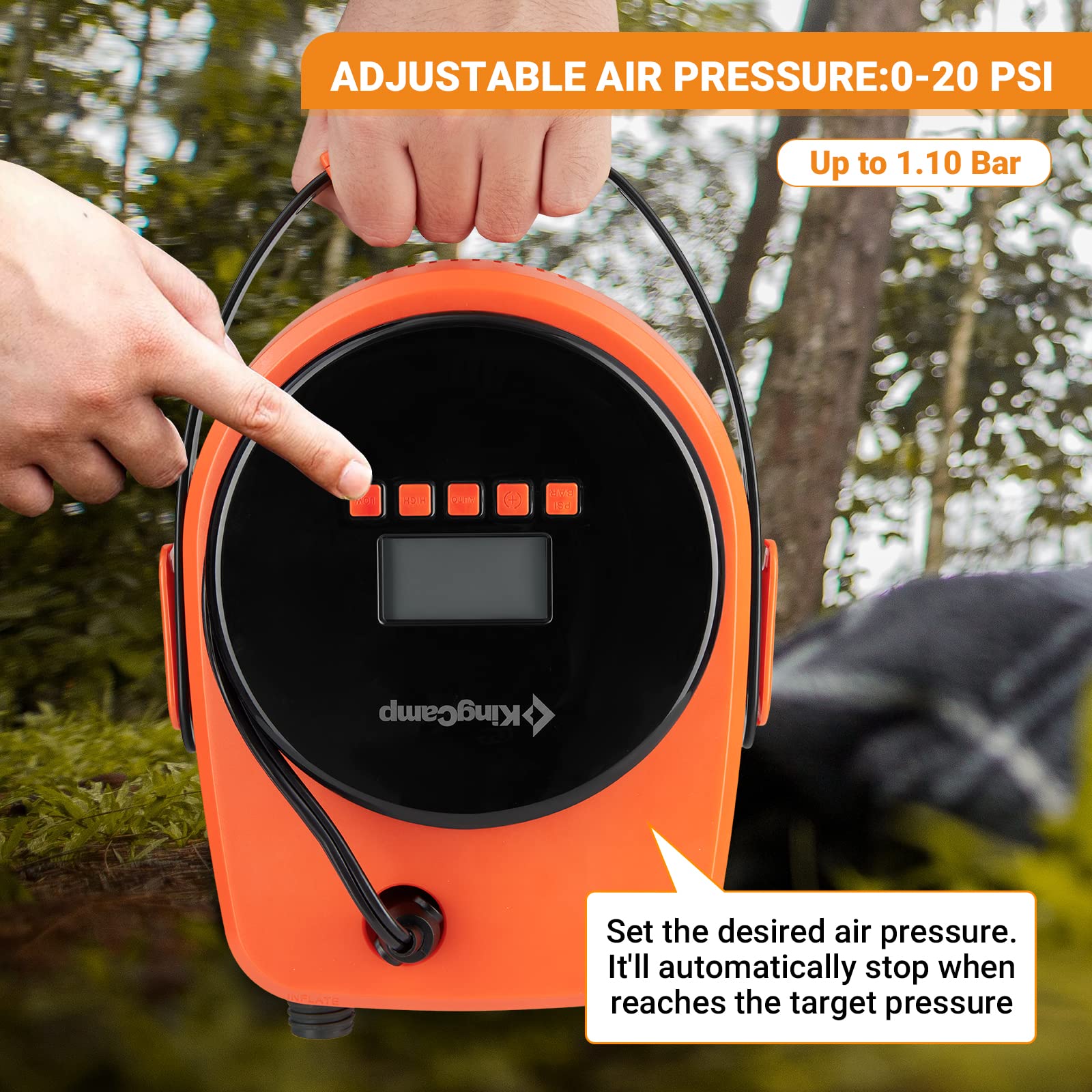 KingCamp THOR Portable Electric Air Pump for Tent & Mattress