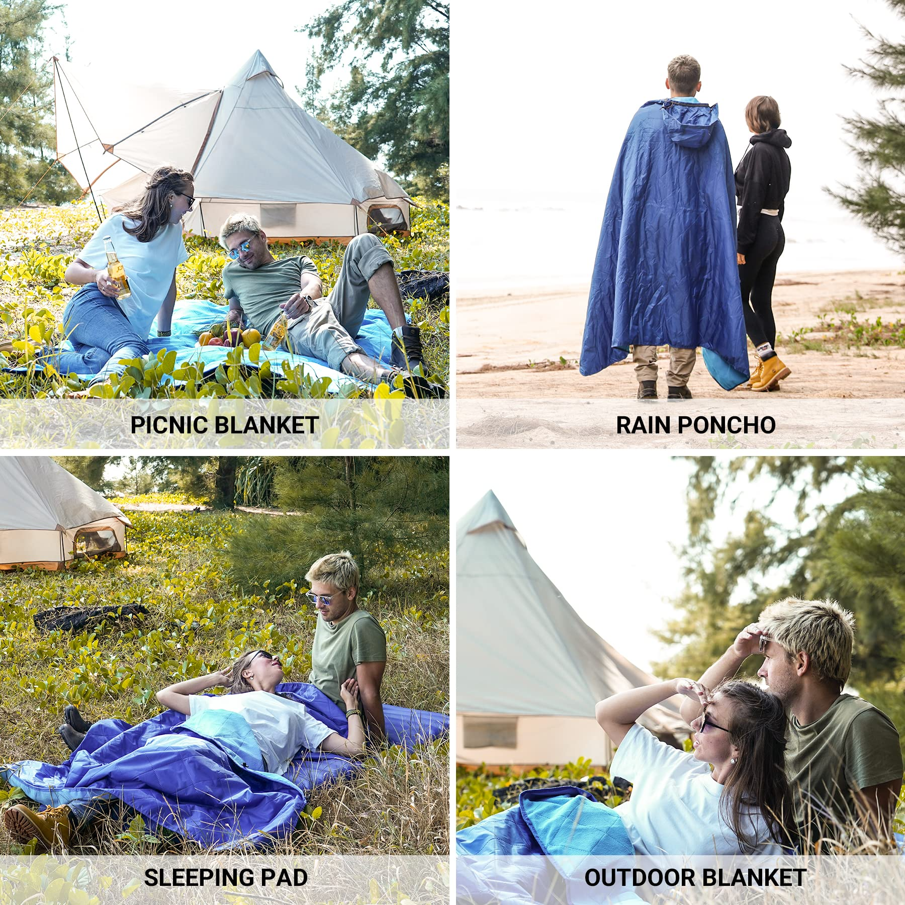 KingCamp 3 in 1 Blankets