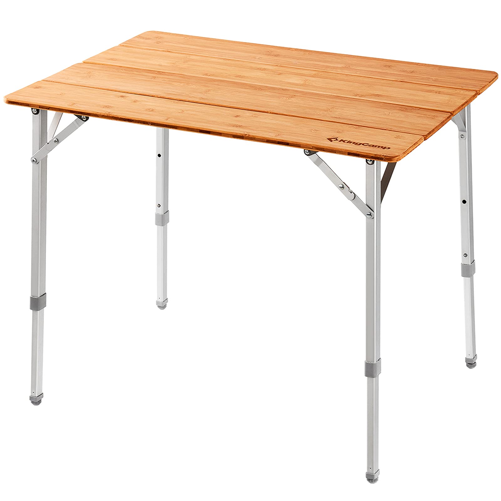 KingCamp Bamboo Folding Adjustable Height Table