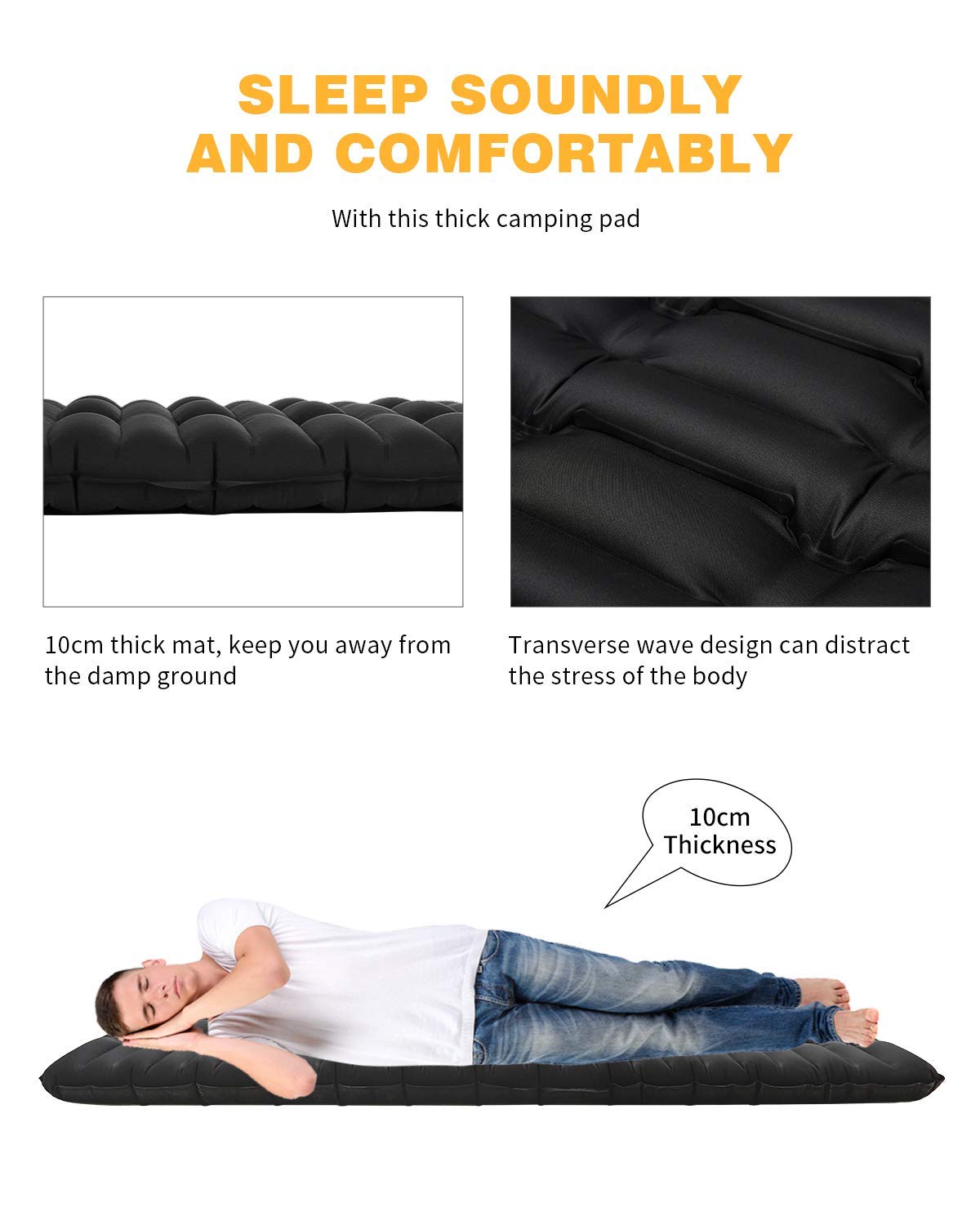 KingCamp Double Inflatable Camping Sleeping Bag Mattress