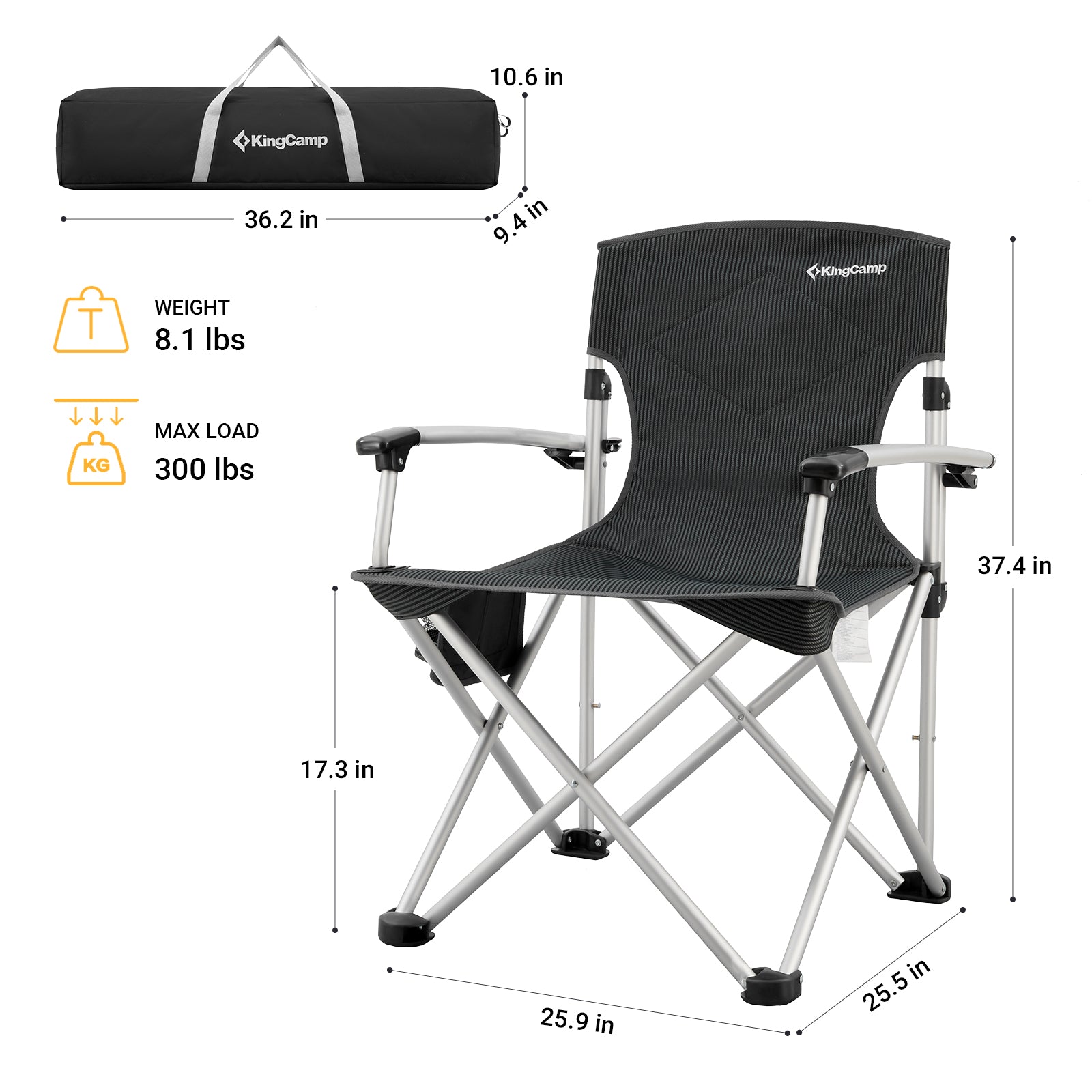 KingCamp Folding Lightweight Camping Chairs