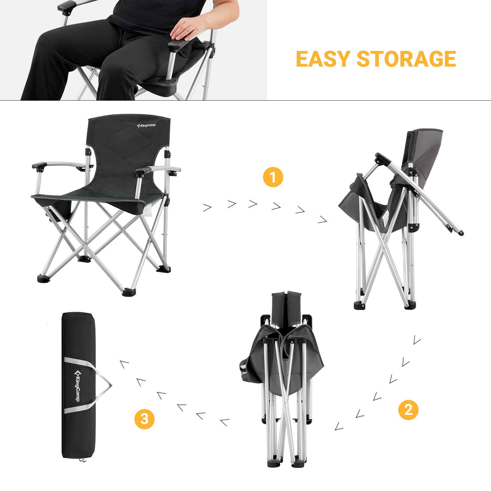 KingCamp Folding Lightweight Camping Chairs