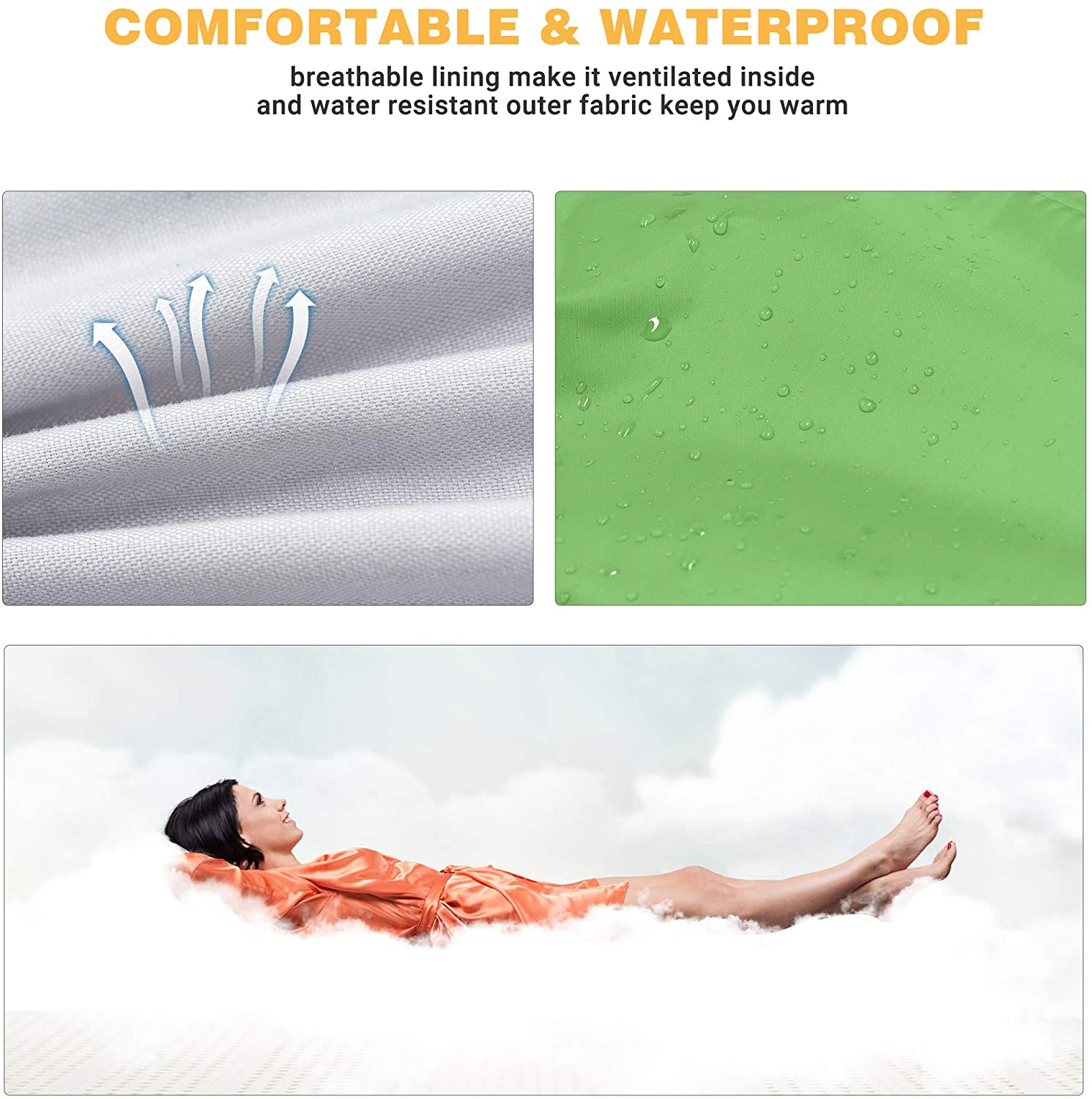 KingCamp Joinable Envelope Lightweight Adults Sleeping Bags