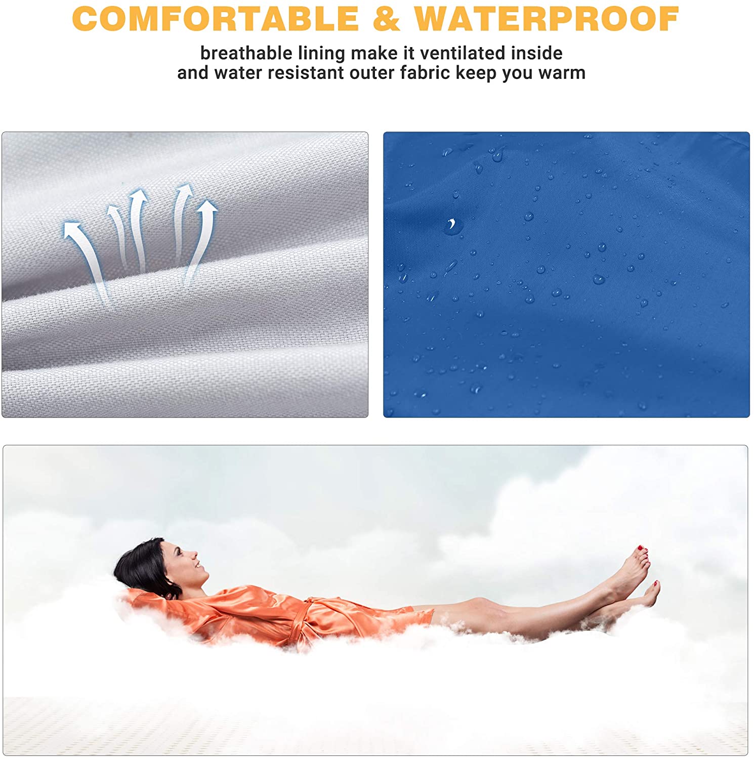 KingCamp Joinable Envelope Lightweight Adults Sleeping Bags
