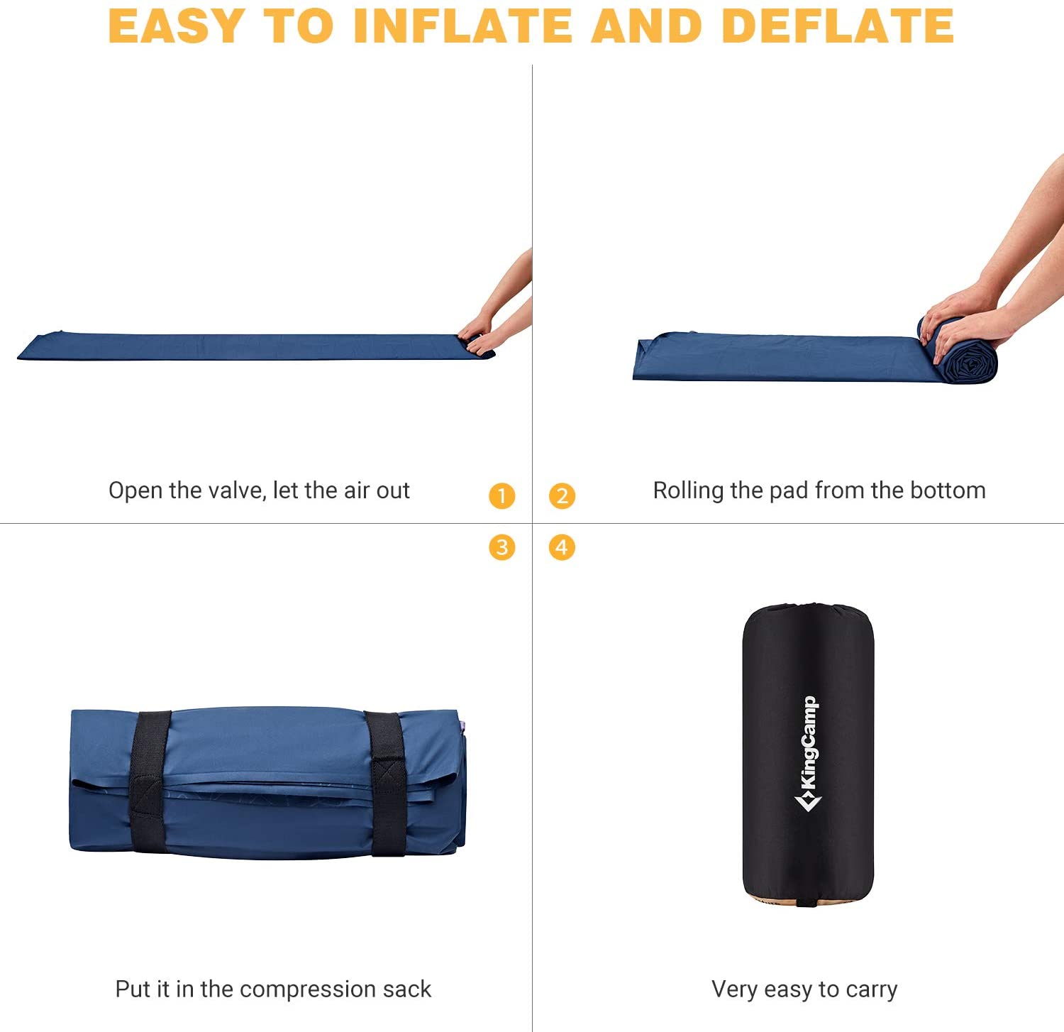 KingCamp Lightweight 3.9 Inches Thick Mattress Single/ Double