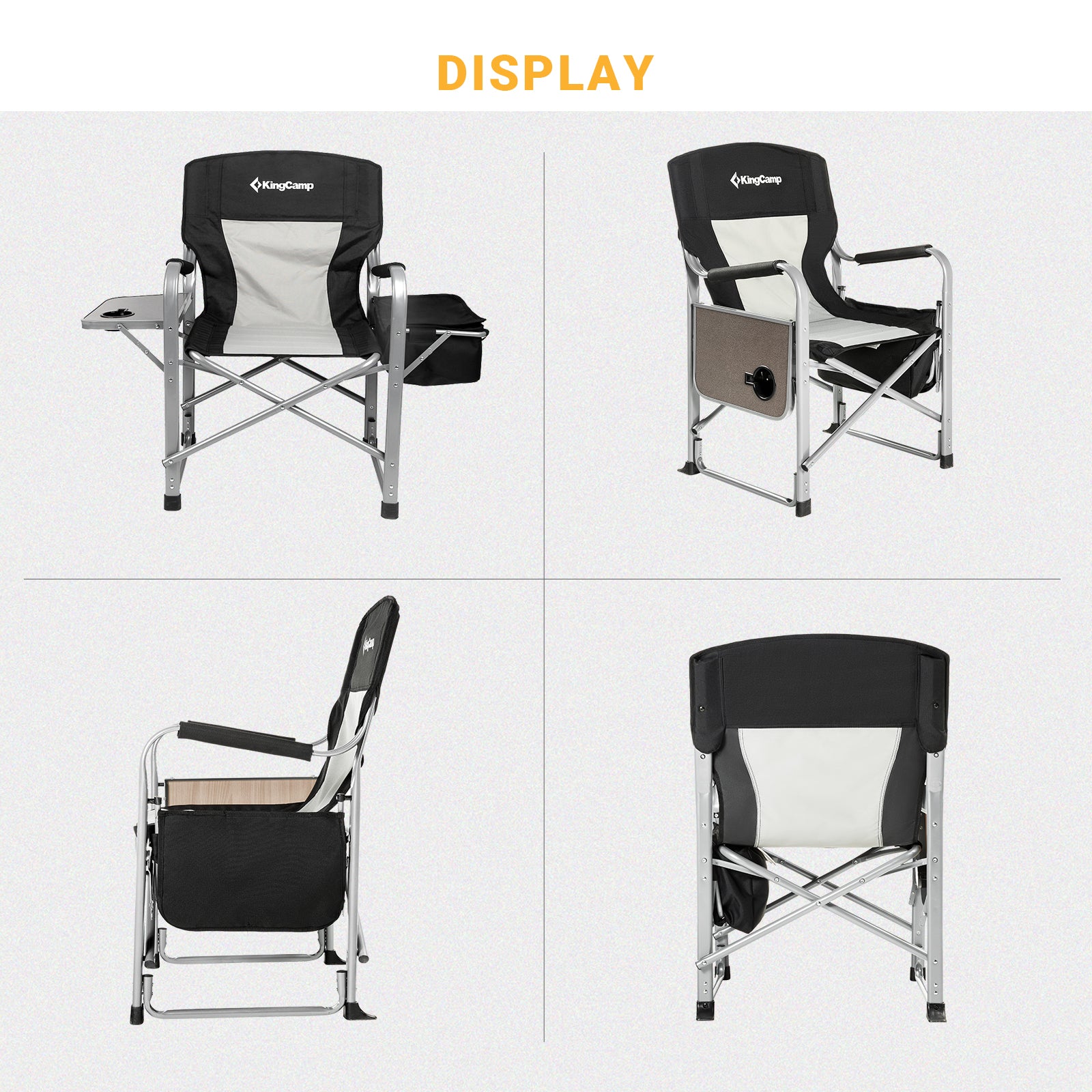 KingCamp Mesh Back Folding Chair with Cooler Bag