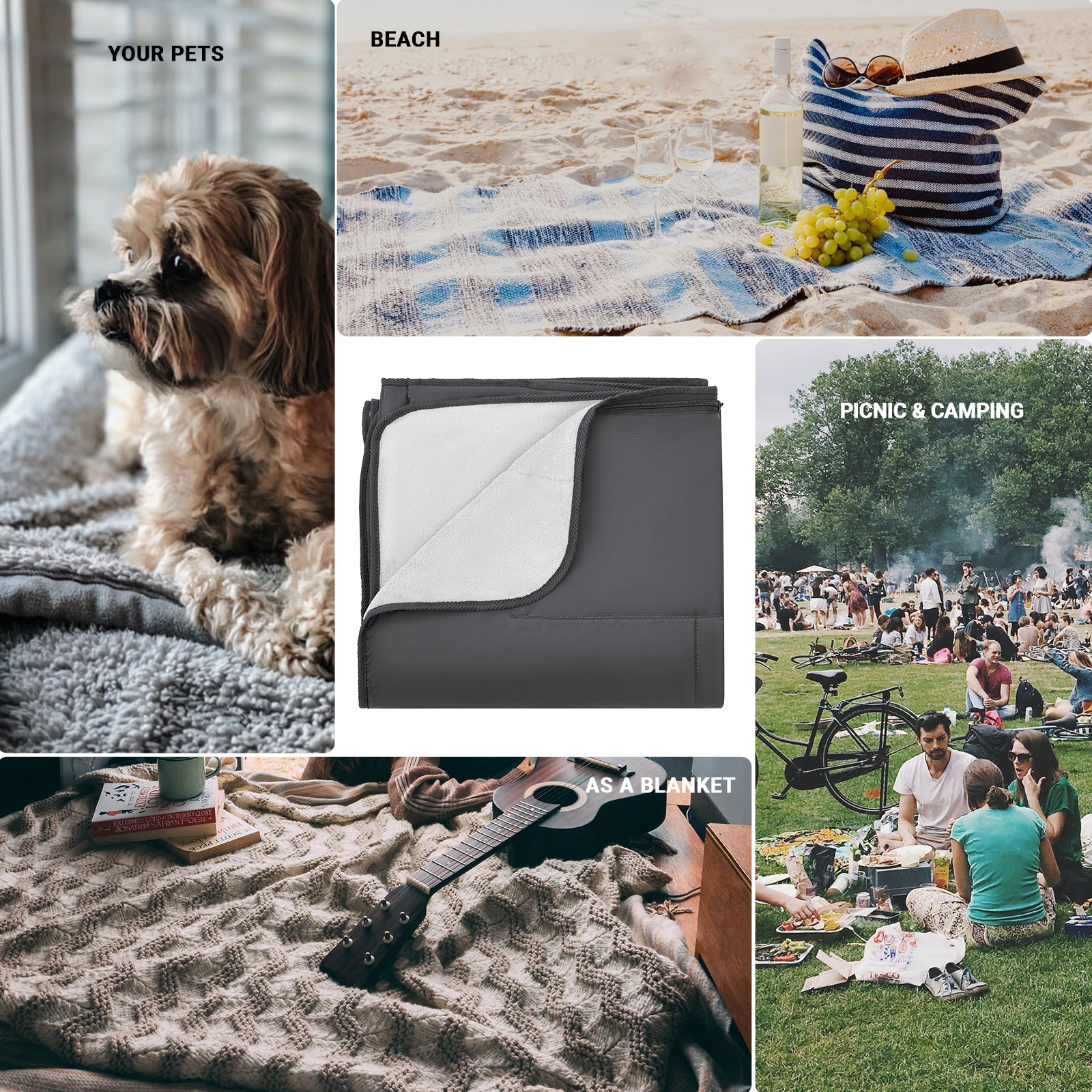 KingCamp Sandproof Waterproof  Picnic Blanket Beach Mat