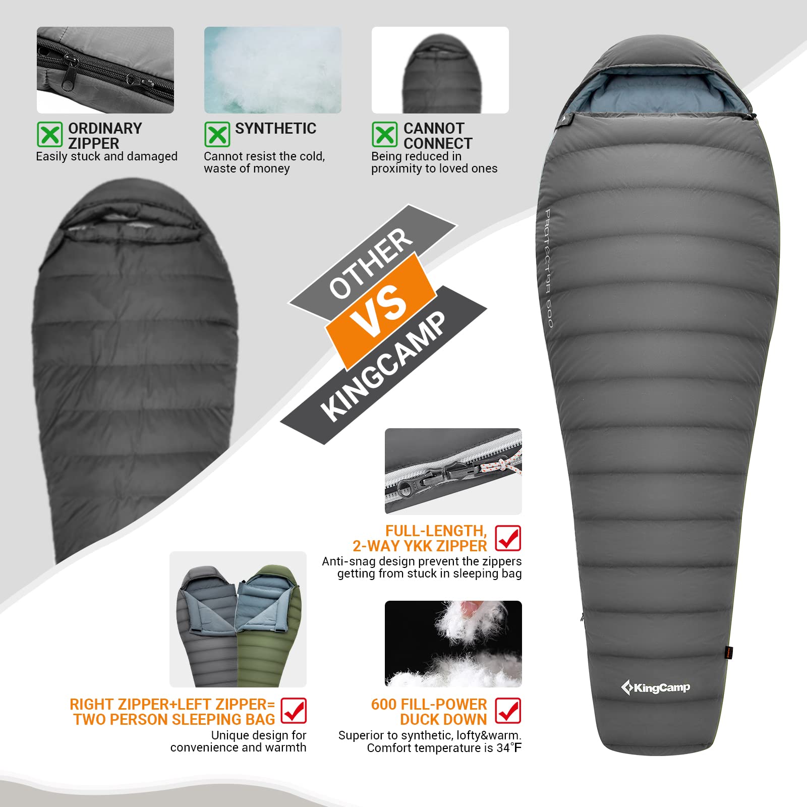 warm down sleeping bag
