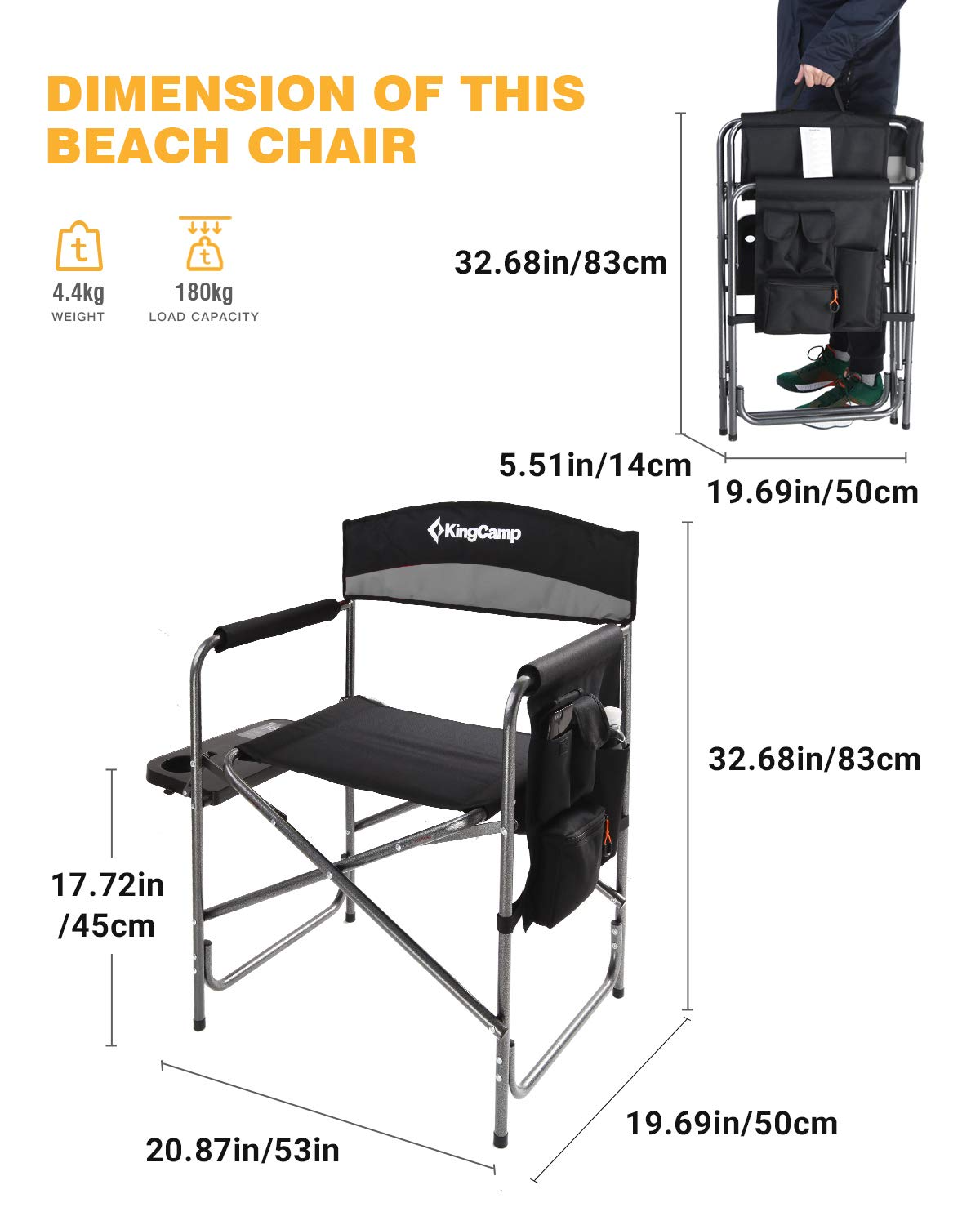 KingCamp Oversize Padded Seat Chair