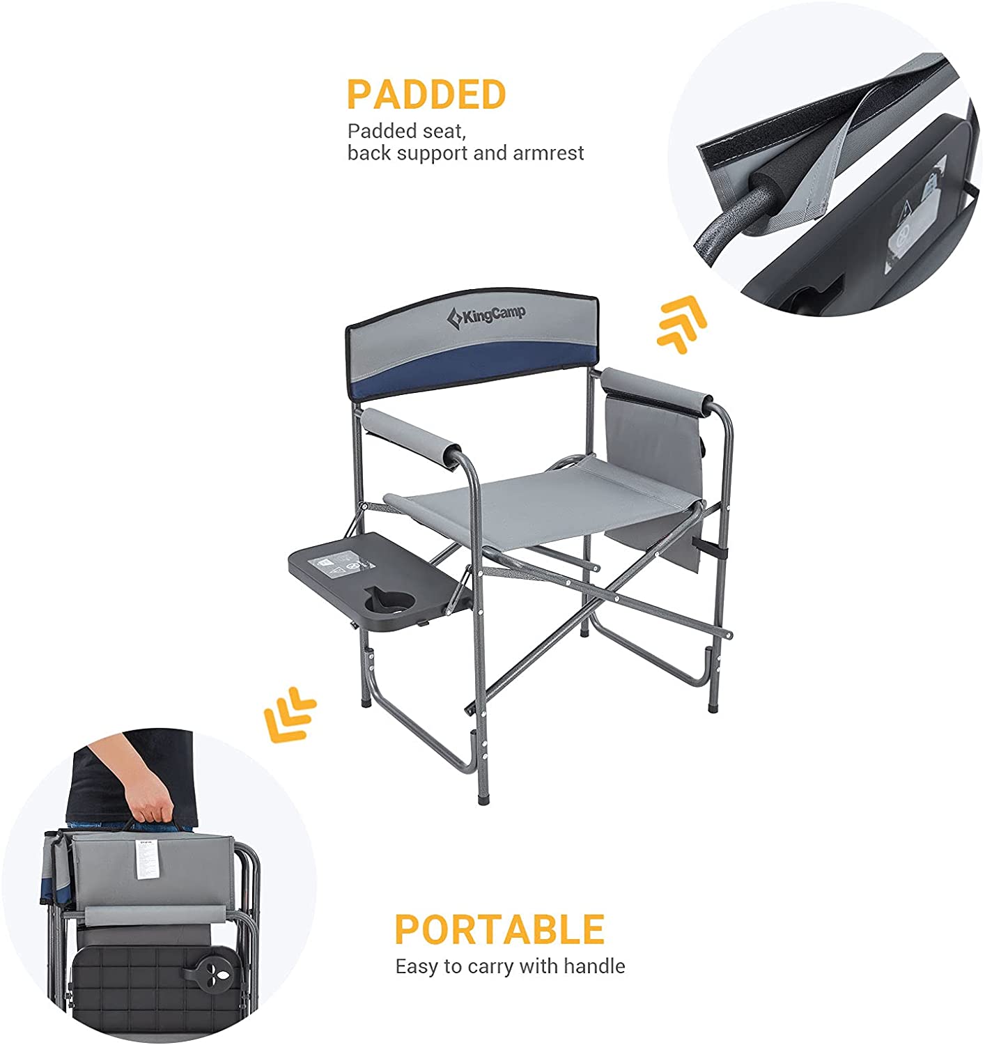 KingCamp Oversize Padded Seat Chair