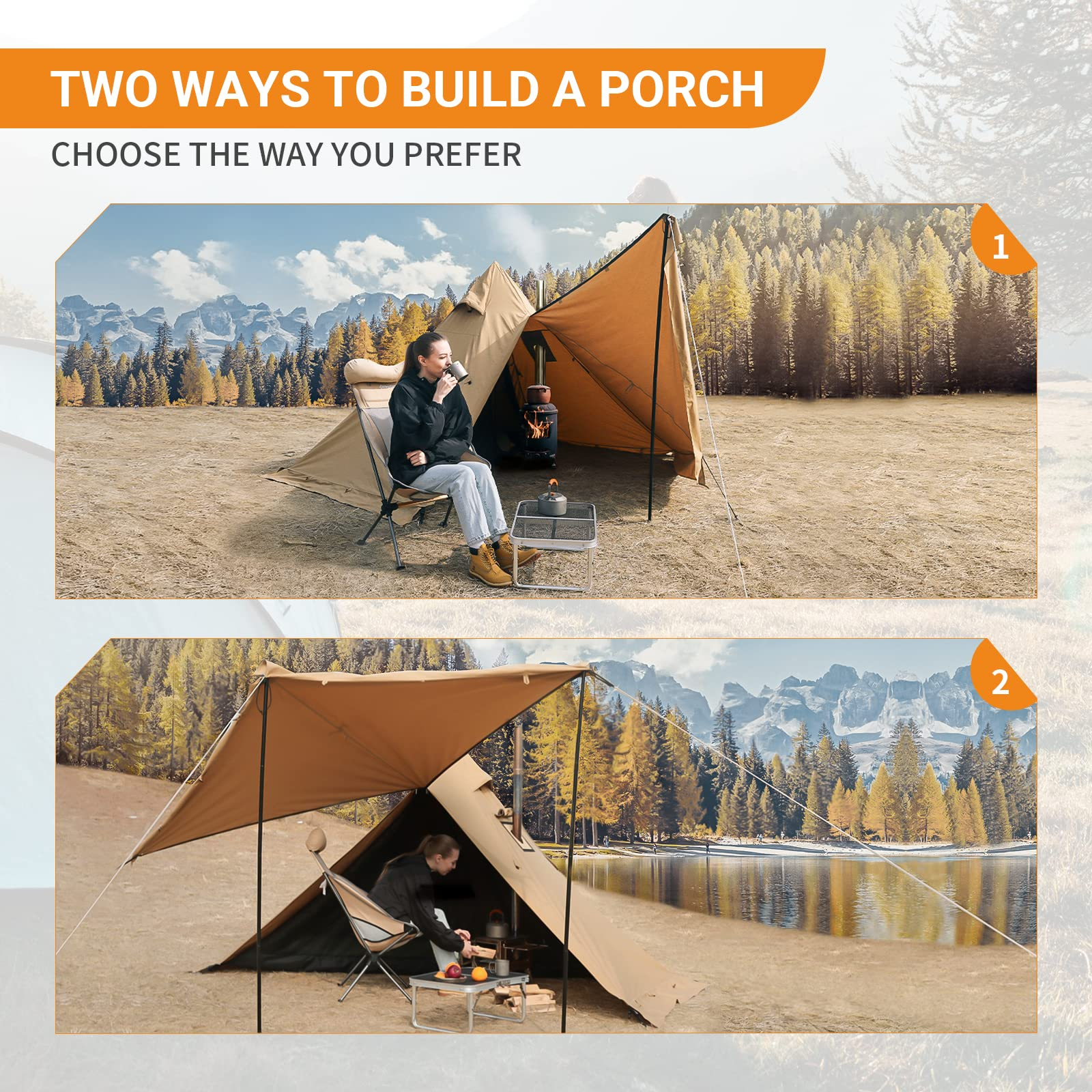 KingCamp tipi tent
