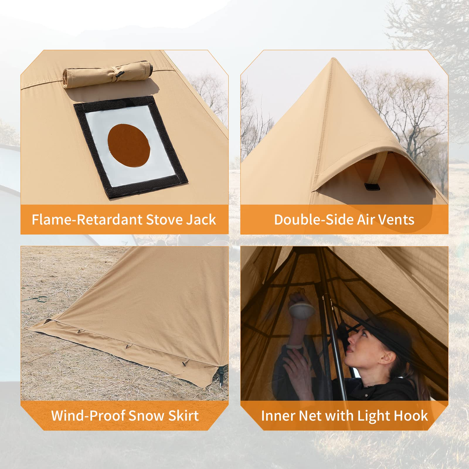 KingCamp pyramid tent